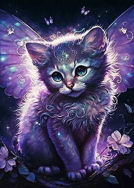 Cute magic cat