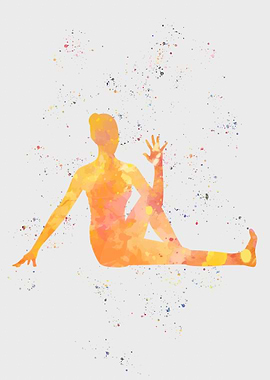 Women Yoga Painting