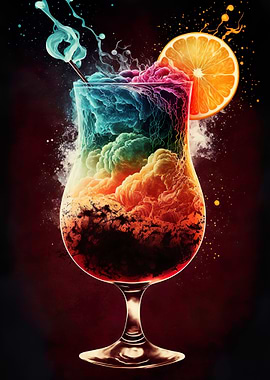 Magical Rainbow Cocktail