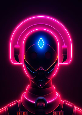 commander cyborg neon