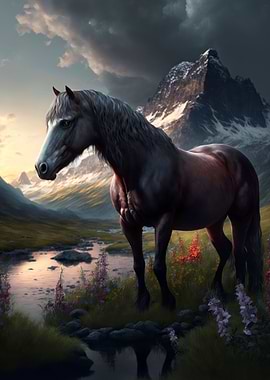 Horse In Nature