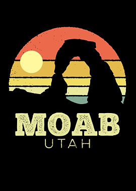 Moab Utah Vintage Sunset
