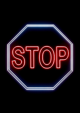 Stop Sign neon
