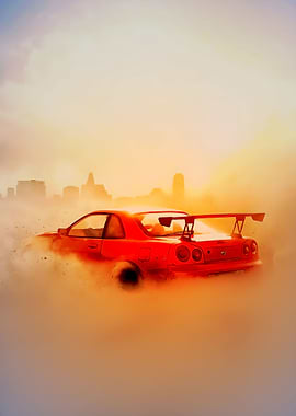 Tokyo drift Nissan GTR