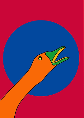 animal duck abstract