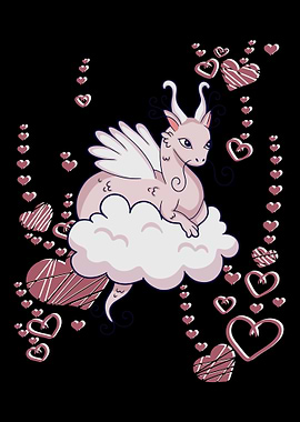 Dragon on a cloud
