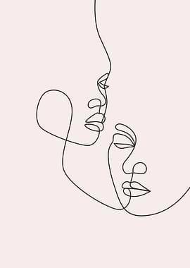 Large Woman Faces portrait