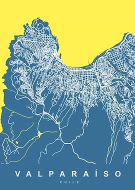 Map VALPARAISO CHILE