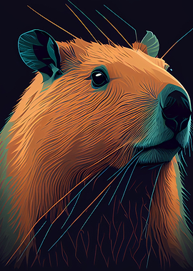 Capybara Drawing