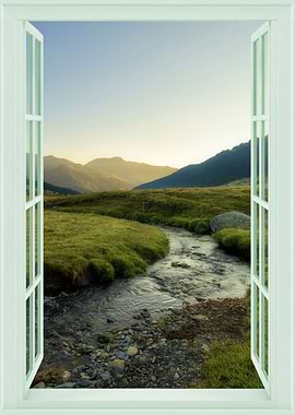 Open window landscape