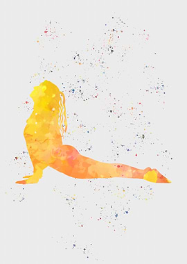 Women Yoga Painting