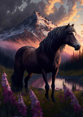 Horse In Nature