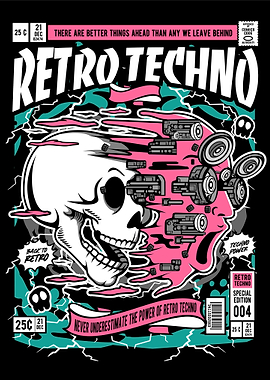 skull face comic cover