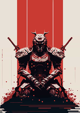 Resting Cyber Samurai