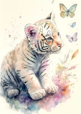 Sweet little white Tiger