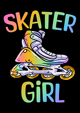 Skater Girl Rollerblading