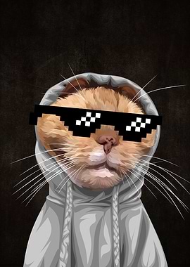 Cool cat illustration