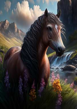 Horse In Nature