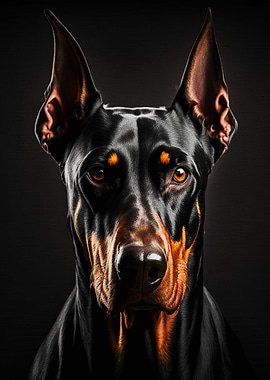Portrait of Black Dog