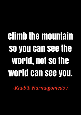 Khabib Nurmagedov quote