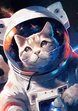 Cat astronaut