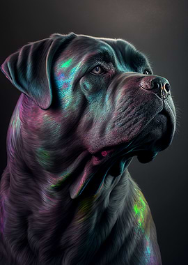 Cane Corso Dog Colorful