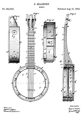 Banjo patent 1882