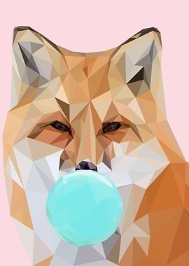 Fox bubblegum amimal