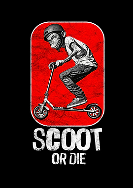 Stunt Scooter Affe macht