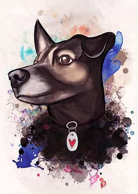 Cute Dog Illustration