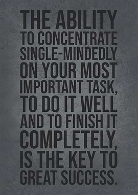 Ability To Concentrate