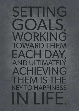 Goals Is Key To Happiness