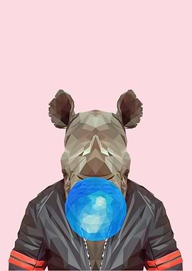 rhino bubblegum amimal