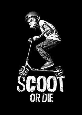 Stunt Scooter Affe macht