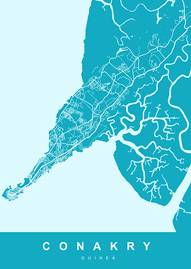 Map CONAKRY GUINEA