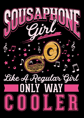 Sousaphone Girl Sousaphoni