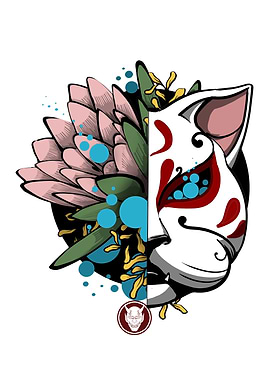 Japanese Kitsune Mask