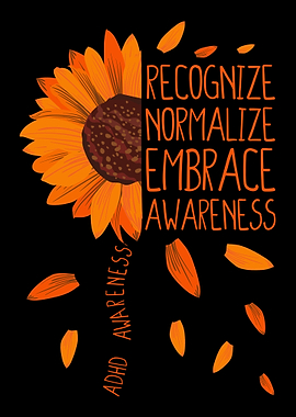 ADHD Awareness Sunflower