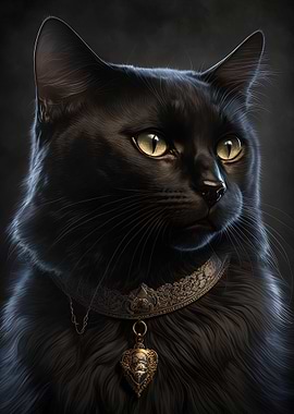 Bombay Cat Breed Portrait