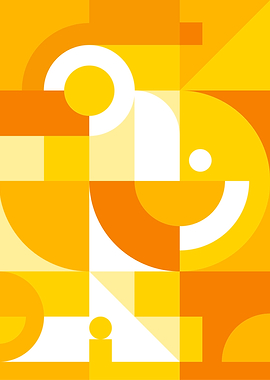 Yellow geometric shapes