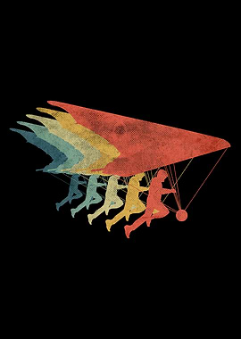 Hanggliding Retro Vintage