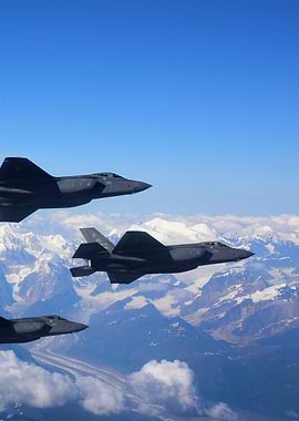 F35 over Alaska