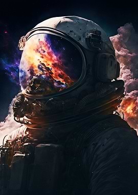 A realistic astronaut