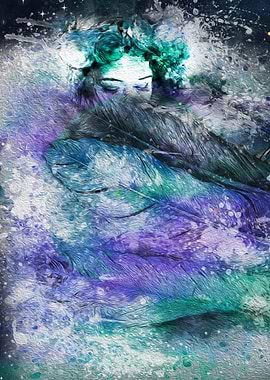 Space Angel With Feathers