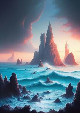 Surreal Seascape Sunrise