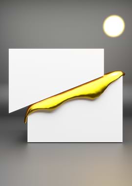 sliced golden cube 3