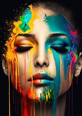 Woman Melting expression