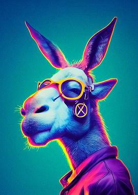 Animal portrait Donkey