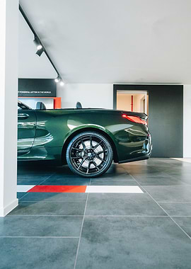 Sports Car in Showroom