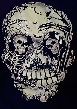 Optical Illusion Skull